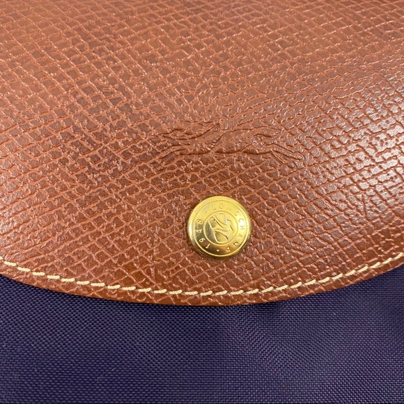 Longchamp Le Pliage Purple Shopping Tote - Picture 3 of 13